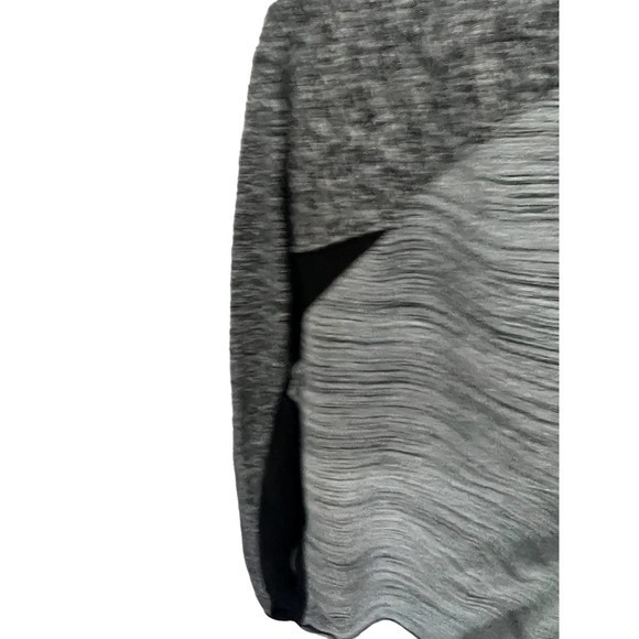 Athleta Running Wild Half Zip Pullover Grey‎ Black Pocket 138805 Womens Large - Picture 3 of 5